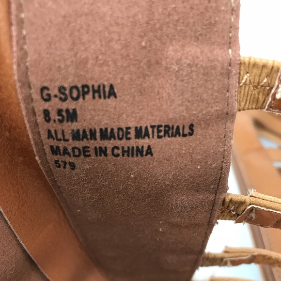 Steve Madden Girl Sophia Brown Tall Gladiator 8.5 - Picture 7 of 8